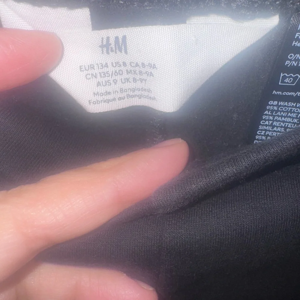 H&M girls black